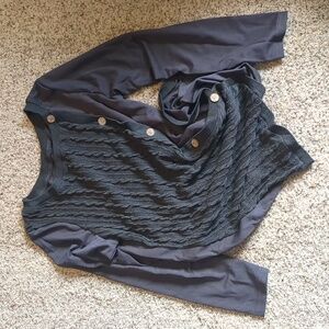 Dark gray long sleeve dress